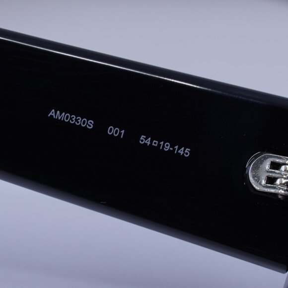 Alexander McQueen AM0330S 001 Oval Sunglasses - Black/Grey - Picture 7 of 10